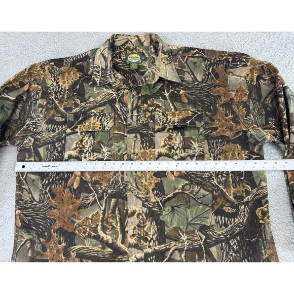 Cabelas Seclusion 3D Camo Shirt Mens XL Long Sleeve Button Up Hunting Pocket - Picture 4 of 13